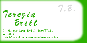 terezia brill business card